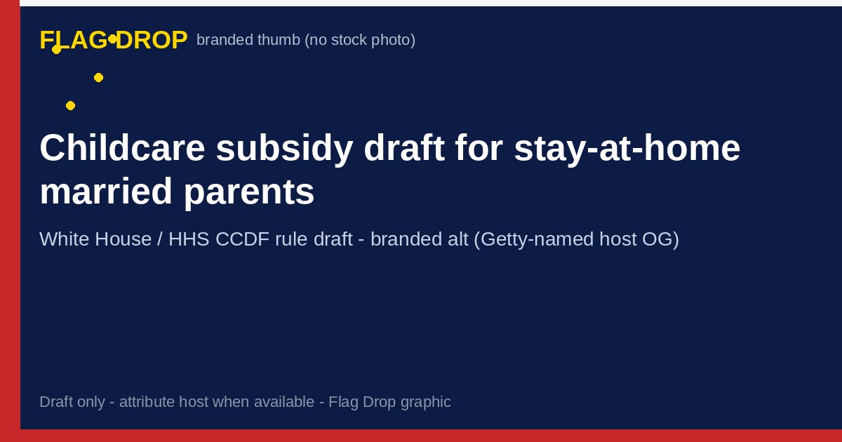 Childcare subsidy draft branded card